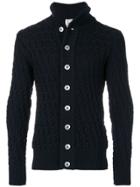 S.n.s. Herning Textured Knit Cardigan - Blue