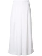 Tibi Flared Cropped Trousers - White