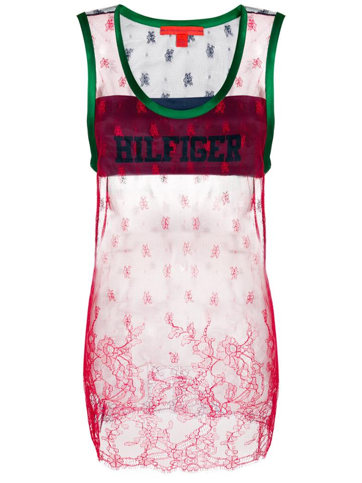 Tommy Hilfiger Mesh Tank Top - Red