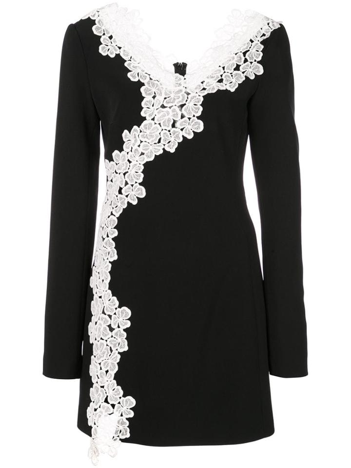 David Koma Lace Embellished Dress - Blue