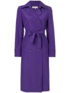 Emilio Pucci Belted Trench Coat - Pink & Purple