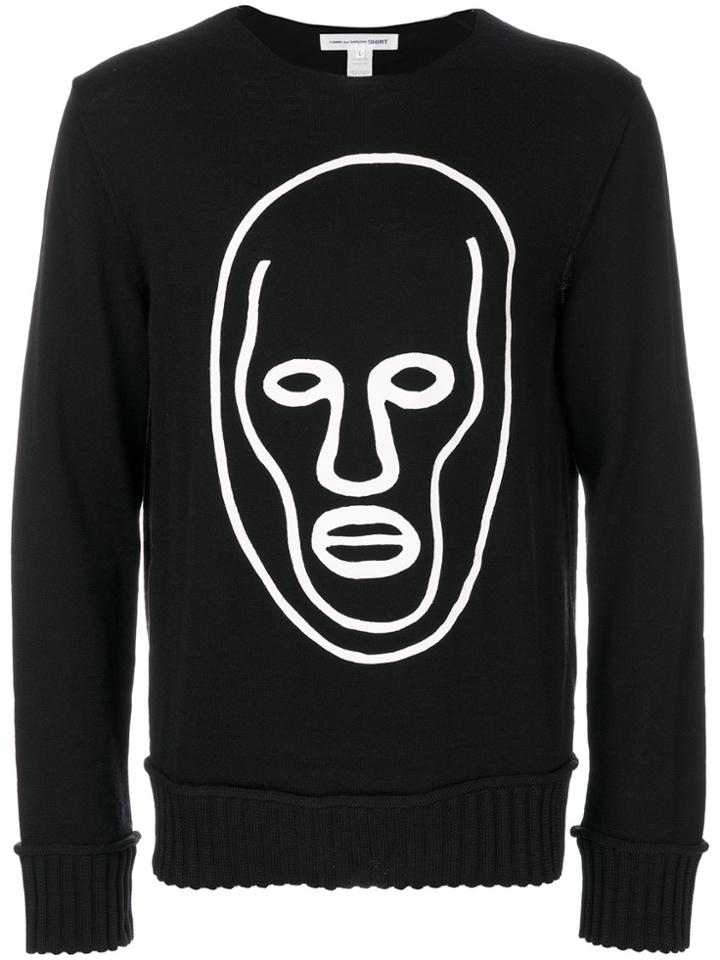 Comme Des Garçons Shirt Printed Sweater - Black