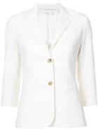 The Row Fitted Single Breasted Jacket - White