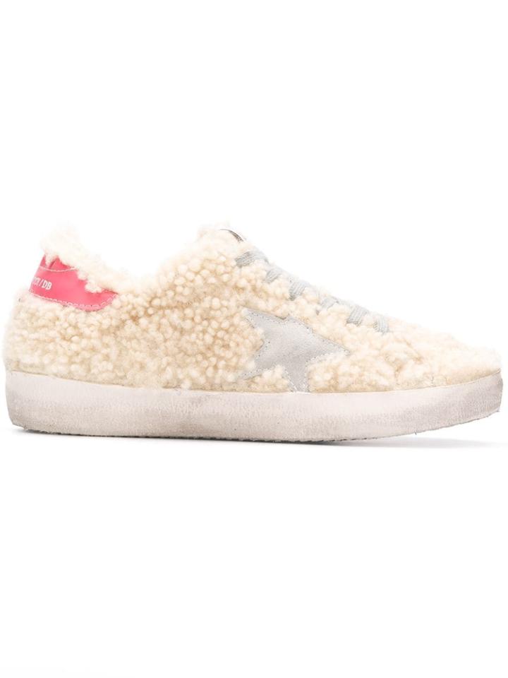 Golden Goose Deluxe Brand Shearling Superstar Sneakers - Neutrals