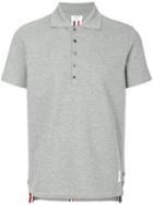 Thom Browne Center-back Stripe Relaxed Fit Short Sleeve Pique Polo -