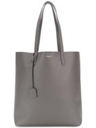 Saint Laurent Grey Leather North South Tote Bag