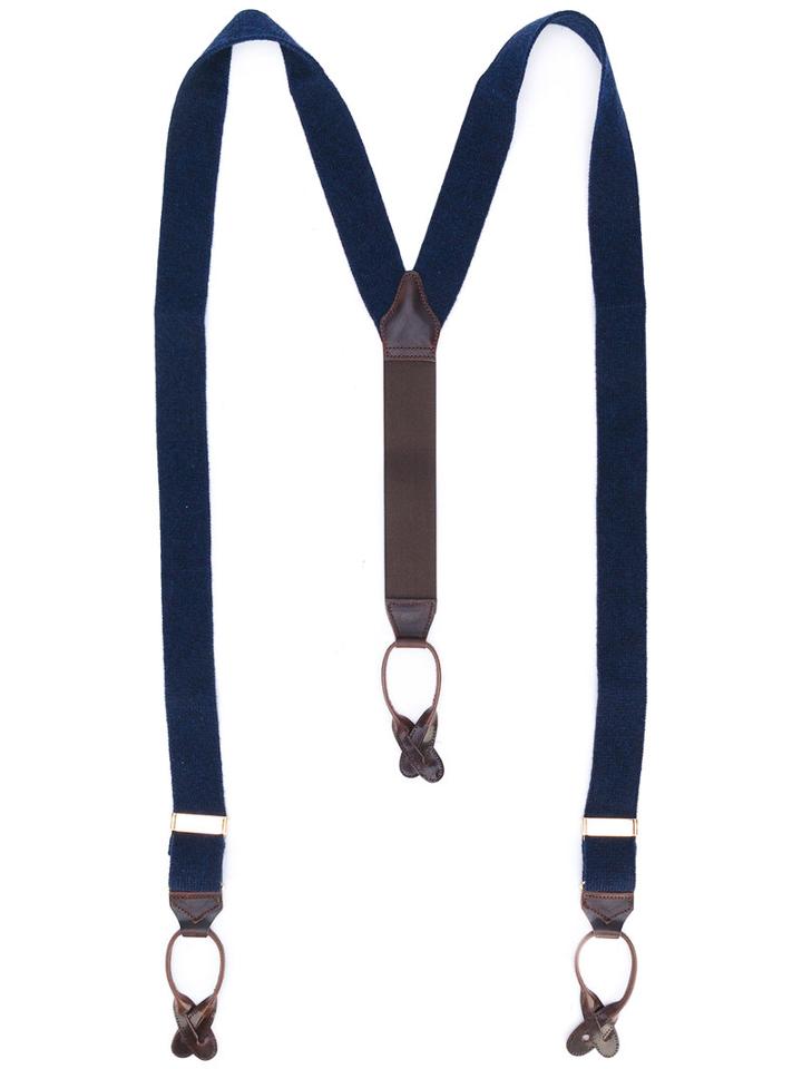 Albert Thurston - Classic Braces - Men - Wool - One Size, Blue, Wool