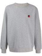 Woolrich Logo Patch Oversized Sweatshirt - Grey