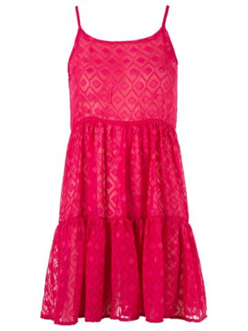 Blue Man Textured Beach Dress