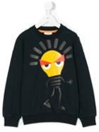 Fendi Kids - Graphic Print Sweatshirt - Kids - Cotton/spandex/elastane - 12 Yrs, Blue