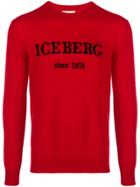 Iceberg Cashmere Logo Sweater - Red