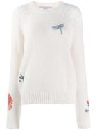 Stella Mccartney Animal And Floral Print Motifs Sweater - White