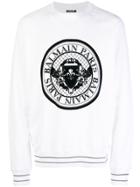 Balmain Logo Medallion Sweater - White