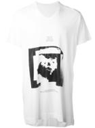 Julius Printed Motif T-shirt, Men's, Size: 2, White, Cotton/modal