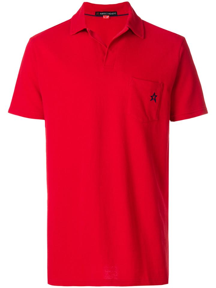 Perfect Moment Embroidered Star Polo Shirt