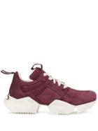 Unravel Project Cut Out Sneakers - Red