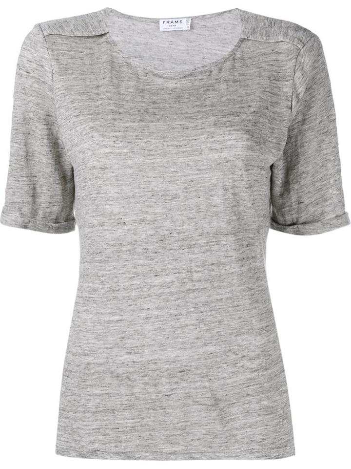 Frame Denim Shoulder Pleat T-shirt