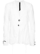 Army Of Me Distressed Blazer - White