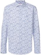 Sun 68 Printed Floral Shirt - White