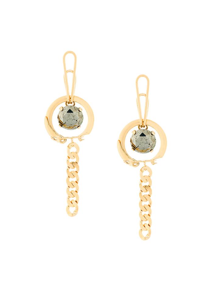 Wouters & Hendrix Curiosities Keyring Pyrite Earrings - Metallic