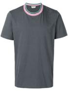 Marni Coloured Stripe Collar T-shirt - Grey