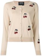 Markus Lupfer Sequin Cherry Cardigan - Nude & Neutrals