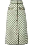 Gucci Gg A-line Skirt - Neutrals