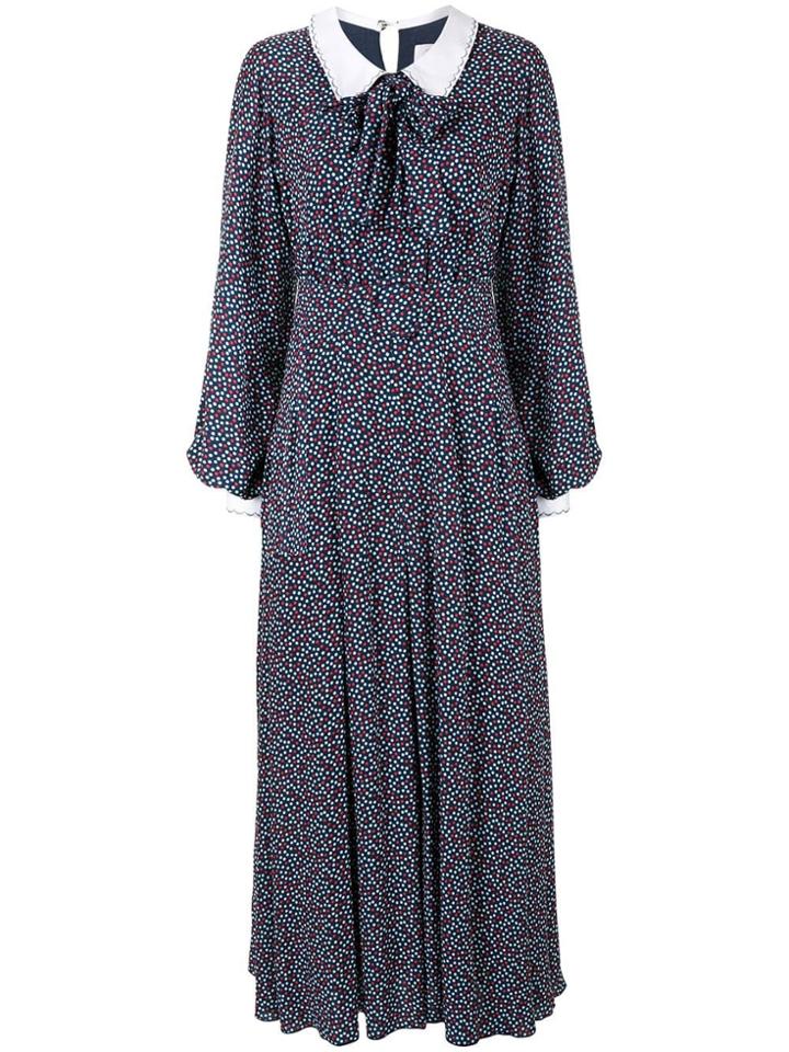 Gül Hürgel Long Polka Dot Dress - Blue