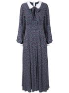 Gül Hürgel Long Polka Dot Dress - Blue