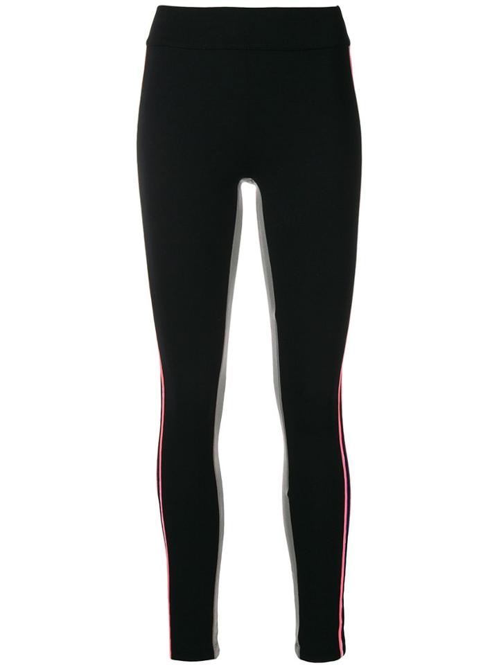 No Ka' Oi Side Striped Leggings - Black