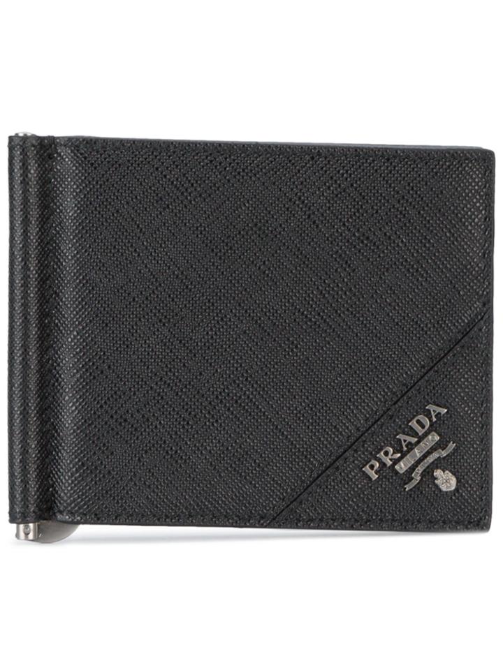 Prada Money Clip Wallet - Black