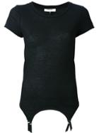 Murmur 'suspender' T-shirt, Women's, Size: Small, Black, Cotton