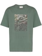 Song For The Mute Bush Print T-shirt - Green