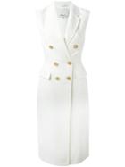 3.1 Phillip Lim - Long Vest - Women - Cotton/polyamide/viscose - L, White, Cotton/polyamide/viscose