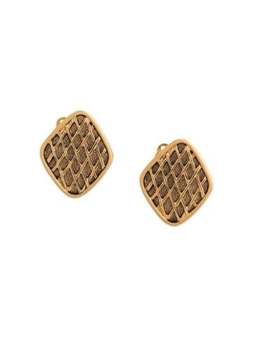 Chanel Pre-owned Chanel Pre-owned Cc Logos Earrings - Gold