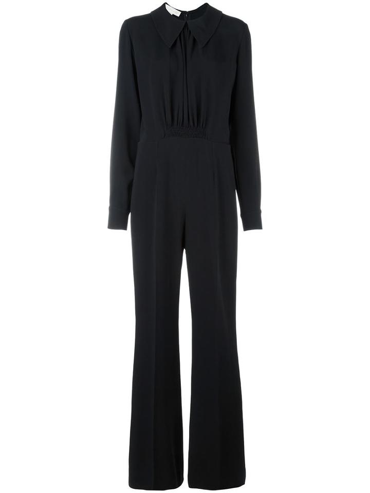 Stella Mccartney Straight-leg Crepe Jumpsuit, Women's, Size: 44, Black, Viscose/acetate/spandex/elastane