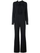 Stella Mccartney Straight-leg Crepe Jumpsuit, Women's, Size: 44, Black, Viscose/acetate/spandex/elastane