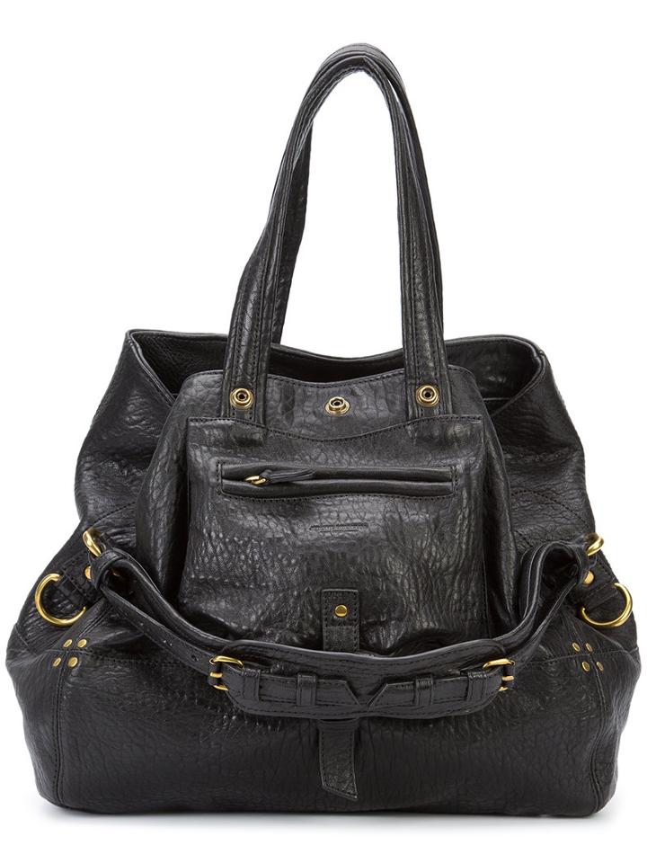 Jérôme Dreyfuss Billy Tote, Women's, Black, Lamb Skin