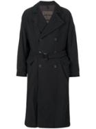 Ziggy Chen Double Breasted Coat - Black
