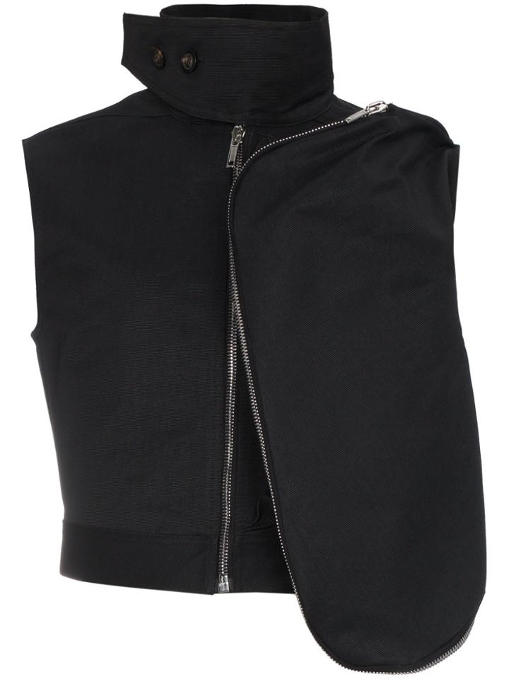 Rick Owens Cropped Cargo Jacket - Black