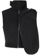 Rick Owens Cropped Cargo Jacket - Black