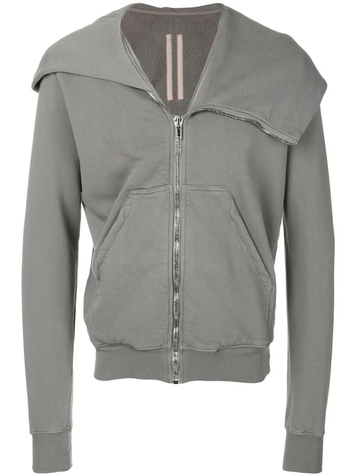 Rick Owens Drkshdw Zipped Sweatshirt - Grey