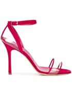 Manolo Blahnik Transparent Panels Sandals - Pink