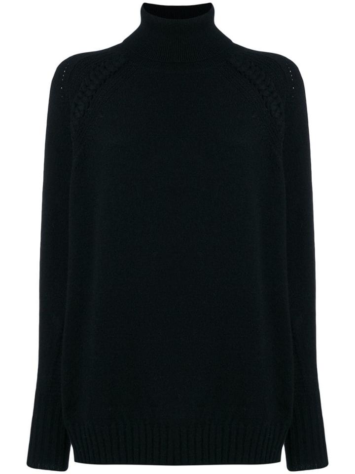 Belstaff Turtleneck Long Sweater - Black