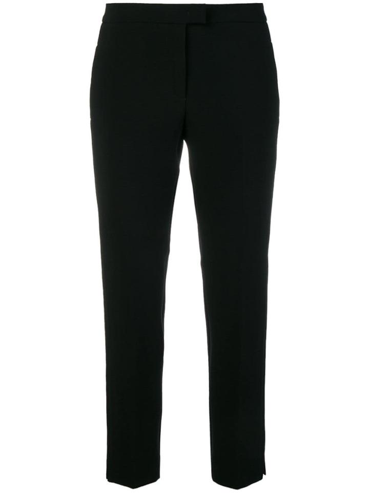 Brag-wette Cropped Trousers - Black