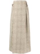 Vivienne Westwood Anglomania Plaid Paperbag Waist Skirt - Nude &