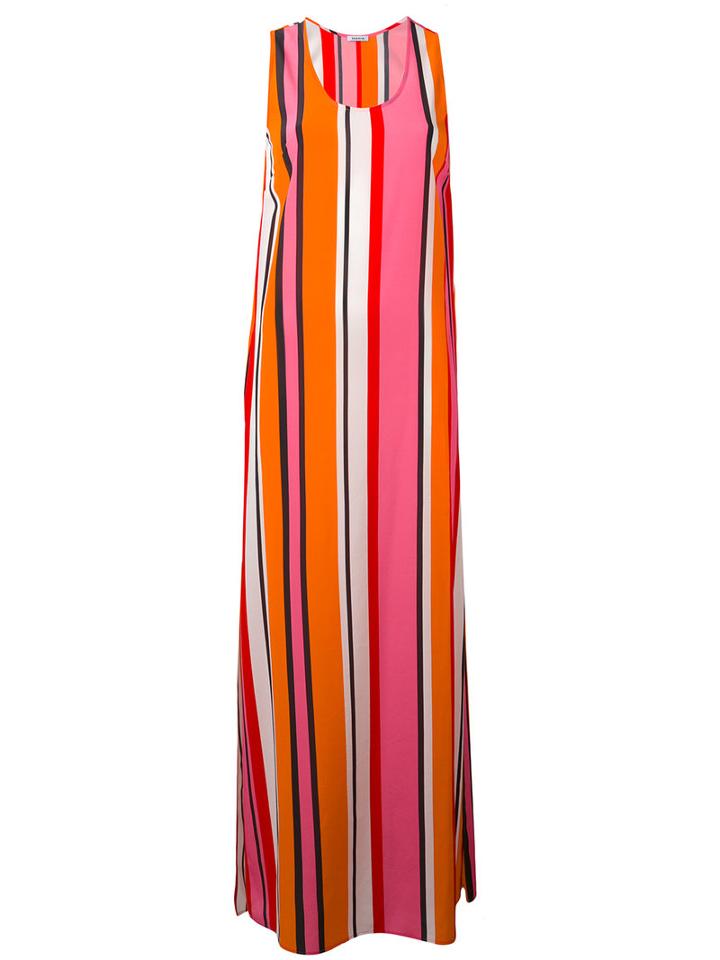 P.a.r.o.s.h. - Sweden Striped Maxi Dress - Women - Silk/spandex/elastane - S, Silk/spandex/elastane