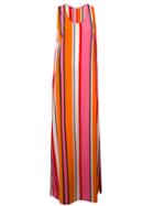 P.a.r.o.s.h. - Sweden Striped Maxi Dress - Women - Silk/spandex/elastane - S, Silk/spandex/elastane