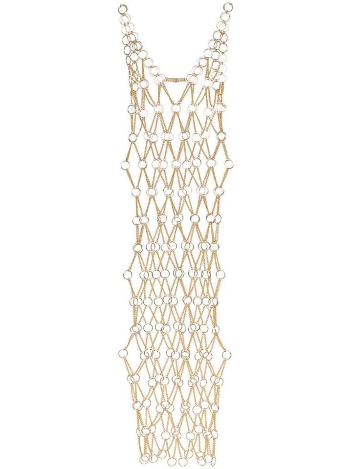 Paco Rabanne Sleeveless Chain-metal Dress - Metallic
