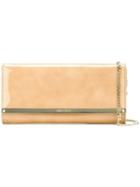 Jimmy Choo 'milla' Clutch, Women's, Nude/neutrals, Patent Leather/metal (other)